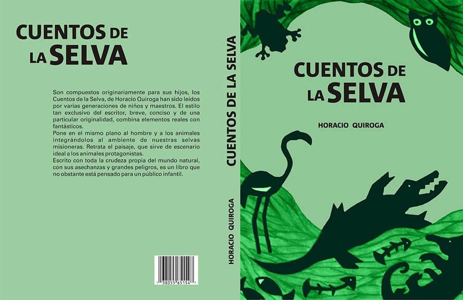 livre-espagnol-cuentos-de-la-selva couverture d'un livre espagnol pour débutant