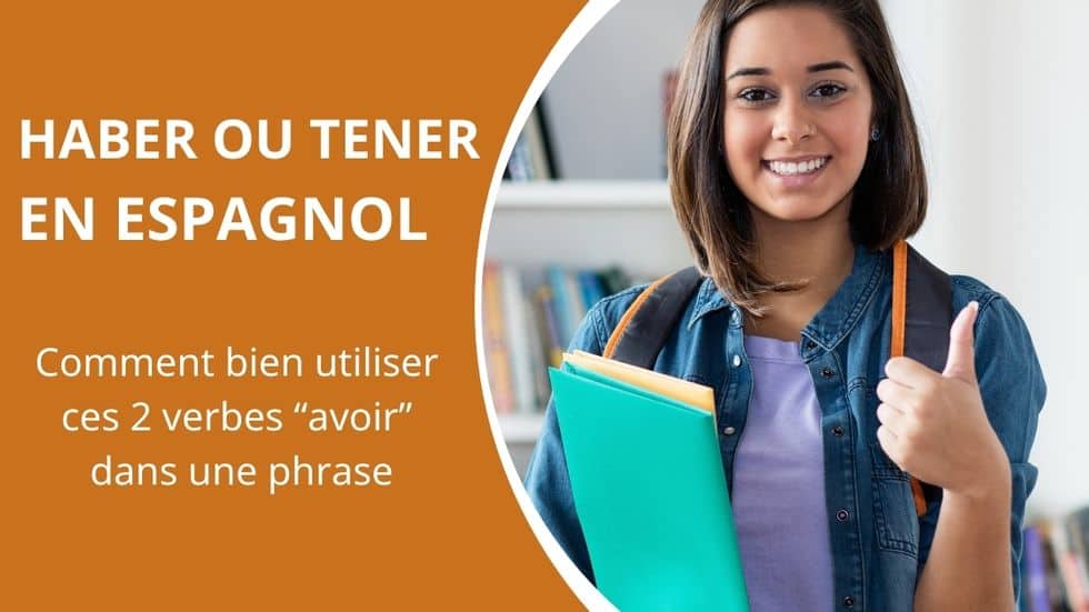 image de présentation de l'utilisation du verbe avoir en espagnol avec une étudiante