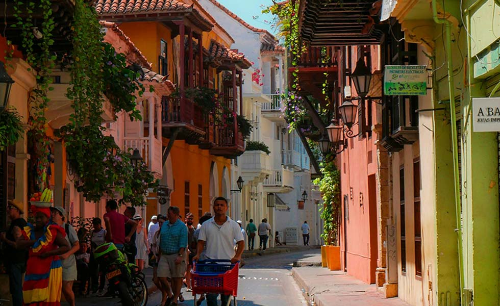 rue de Carthagène, ville coloniale des caraïbes